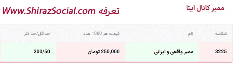 از کجا ممبر ایتا با بهترین قیمت تهیه کنیم؟