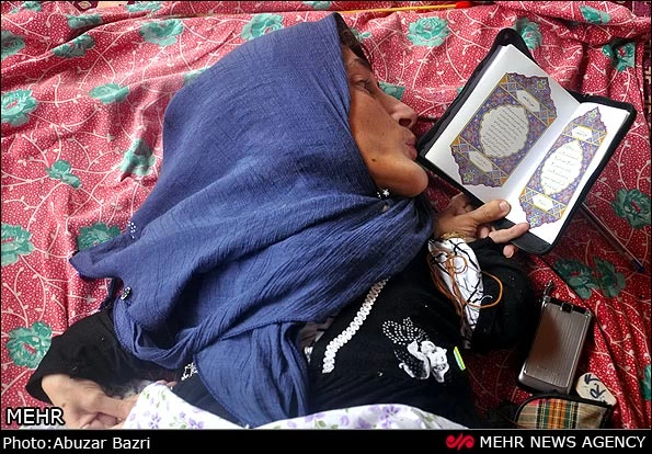 بیوگرافی فریبا معصومی معلول هنرمند