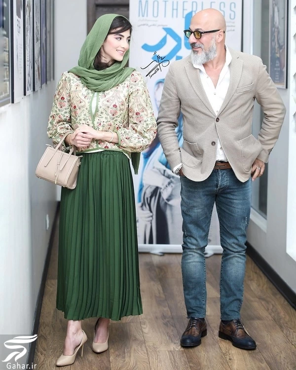 تصاویر پردیس پور عابدینی و امیر آقایی در اکران مردمی فیلم بی مادر