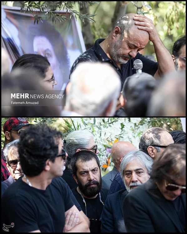 عکسهای مراسم خاکسپاری آرش میراحمدی با حضور هنرمندان