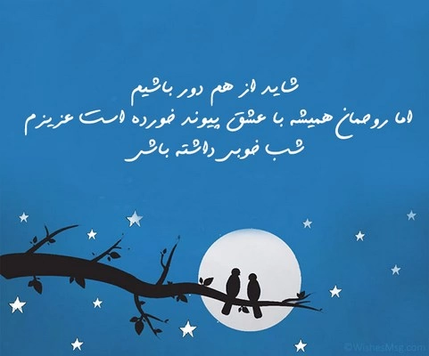 پیام شب بخیر به عشق+ جملات شب بخیر به همسر و عشقم