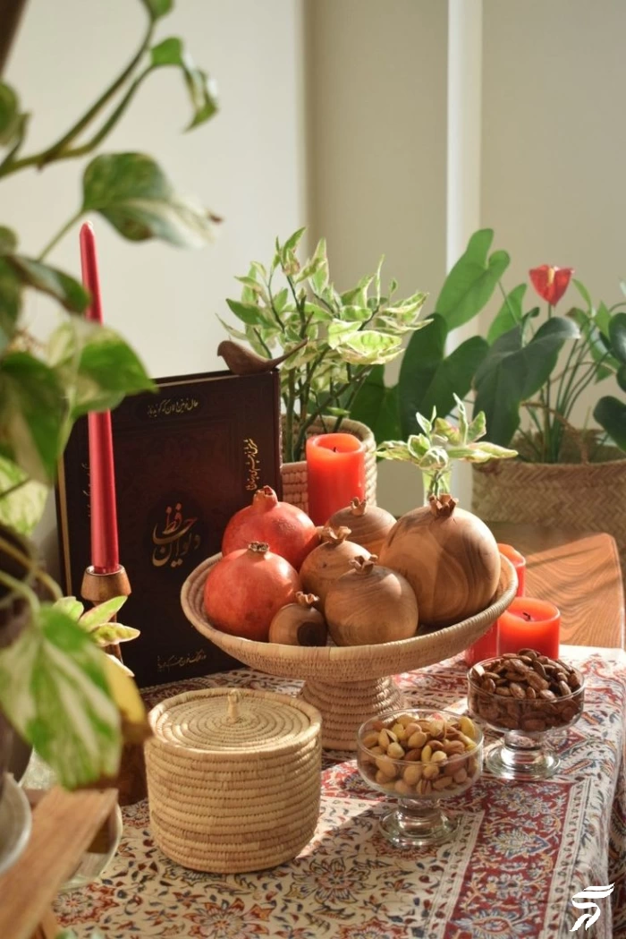 تزیین شب یلدا برای مدرسه +  20 عکس تزیین میز یلدا