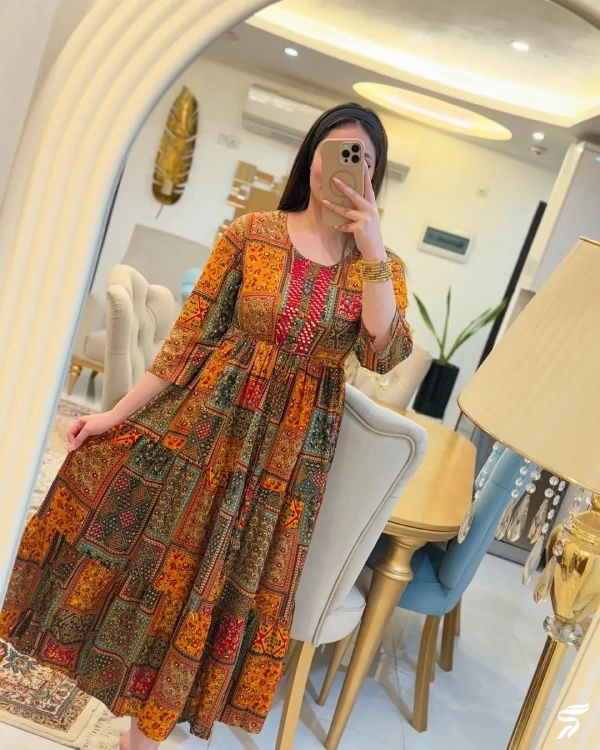 مدل ماکسی کودری جدید [ 30 مدل شیک ماکسی خانگی و مجلسی ]
