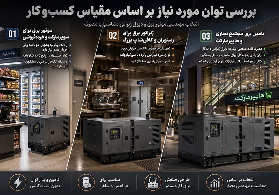 بهترین برند های موتور برق برای مغازه های تجاری + جدول مقایسه