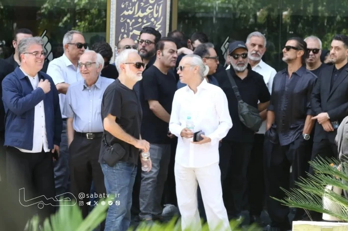 عکسهای بازیگران در مراسم تشییع اکبر عبدی