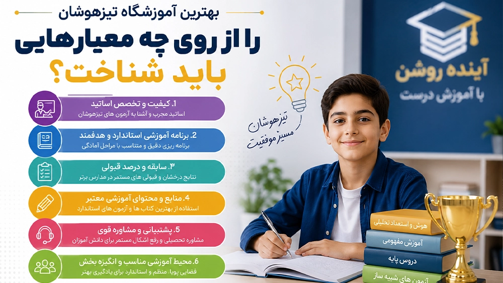 بهترین آموزشگاه تیزهوشان را از روی چه معیارهایی باید شناخت؟