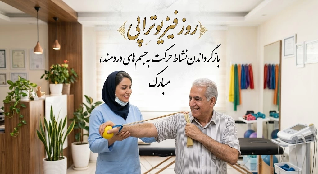 پیام تبریک روز فیزیوتراپی و فیزیوتراپیست
