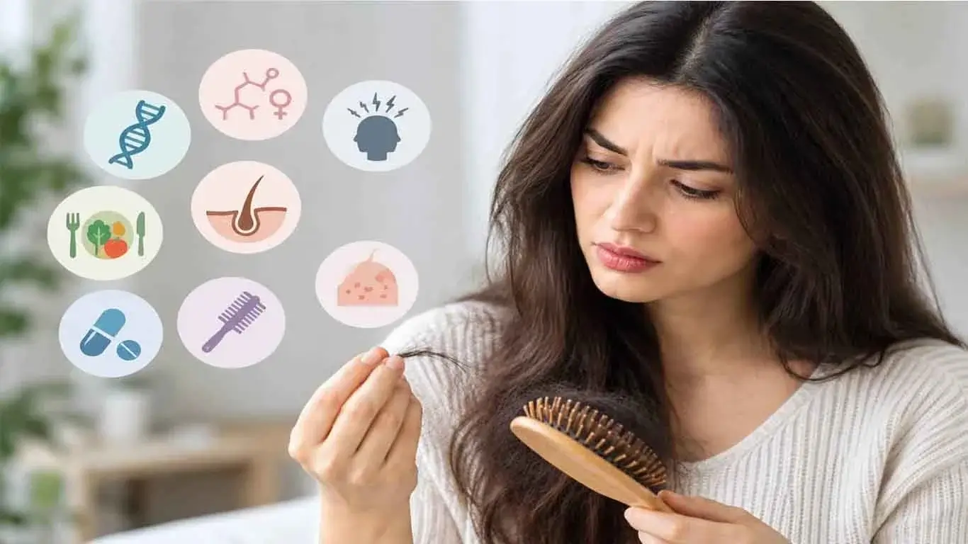 چرا مو می ریزد؟ 10 دلیل رایج ریزش مو که باید بدانید