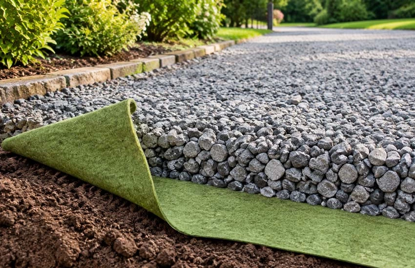 ایده محوطه سازی باغ در زمین خاکی؛ چطور مسیر ماشین&zwnj;رو بسازیم که گل نشود؟