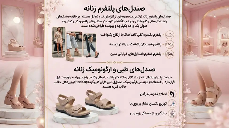 شناخت انواع صندل زنانه +کدام مدل برای پای شما مناسب&zwnj;تر است؟